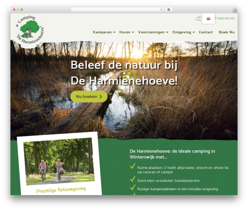 WordPress theme Cornerstone, for Wordpress - campingdeharmienehoeve.nl