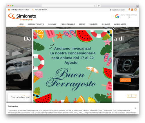 WordPress theme GestionaleAuto.com - autosimionato.it