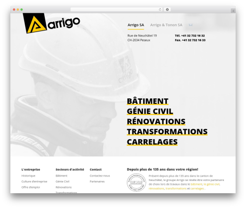 WordPress theme The Contractor - arrigo.ch