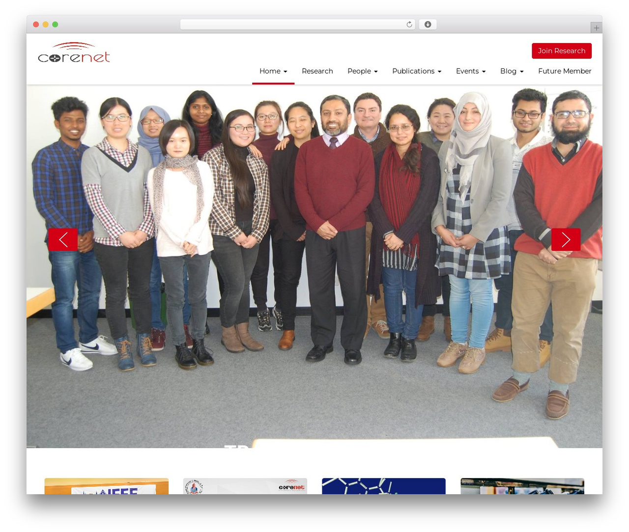 Academix WordPress theme - corenet.org.pk