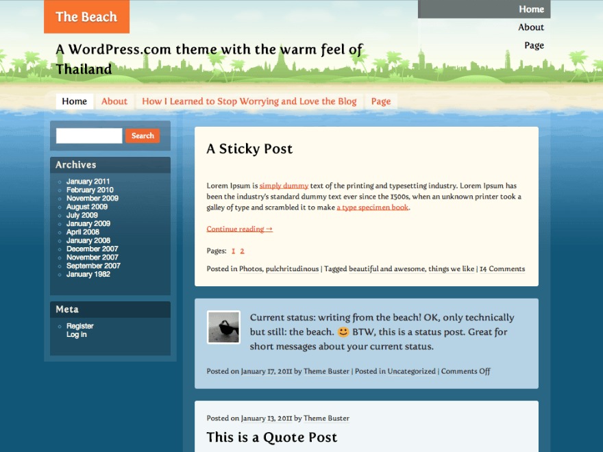 Beach - WordPress.com WordPress gallery theme Beach - WordPress.com WordPress gallery theme