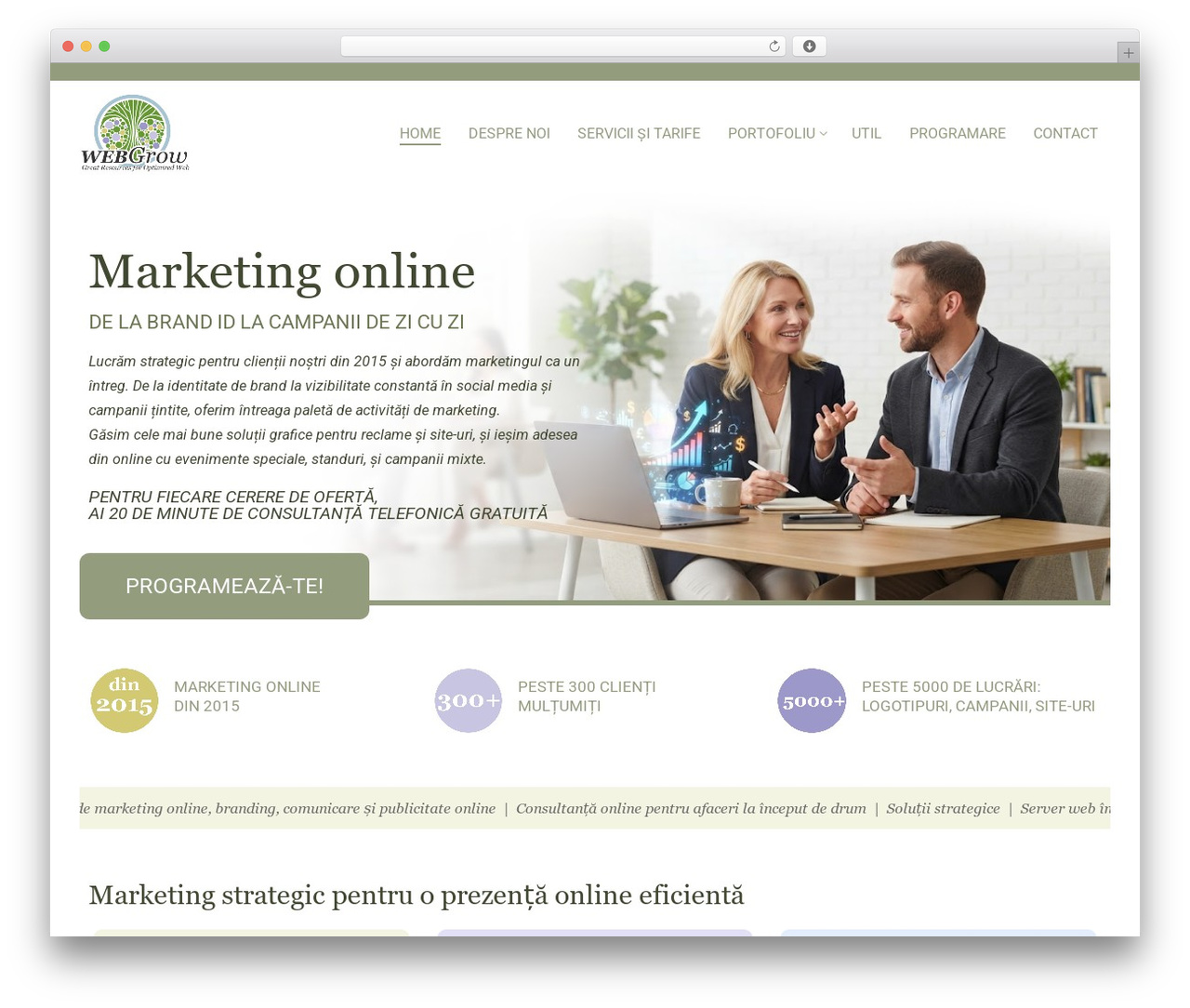 Customify WordPress theme - webgrow.ro
