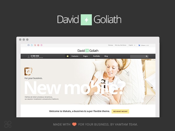 David & Goliath theme WordPress David & Goliath theme WordPress