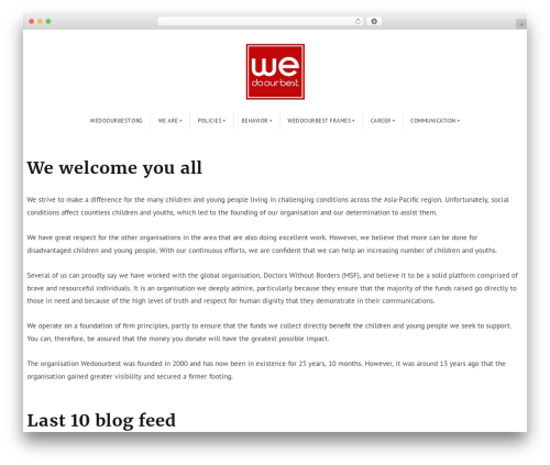Dejure theme WordPress - wedoourbest.org