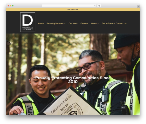 Divi WordPress theme - dblocksecurity.com