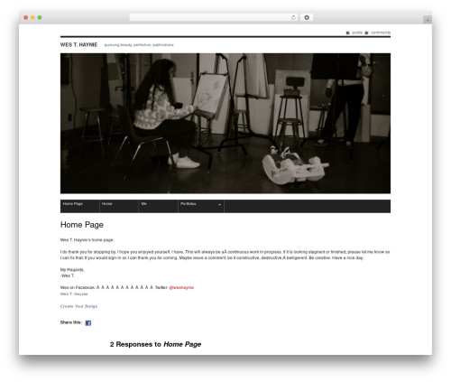 F8 Lite theme WordPress - westhaynie.com
