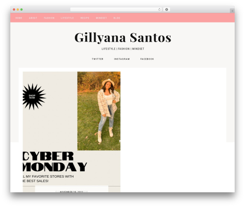 Harper WordPress theme design - gillyanasantos.com