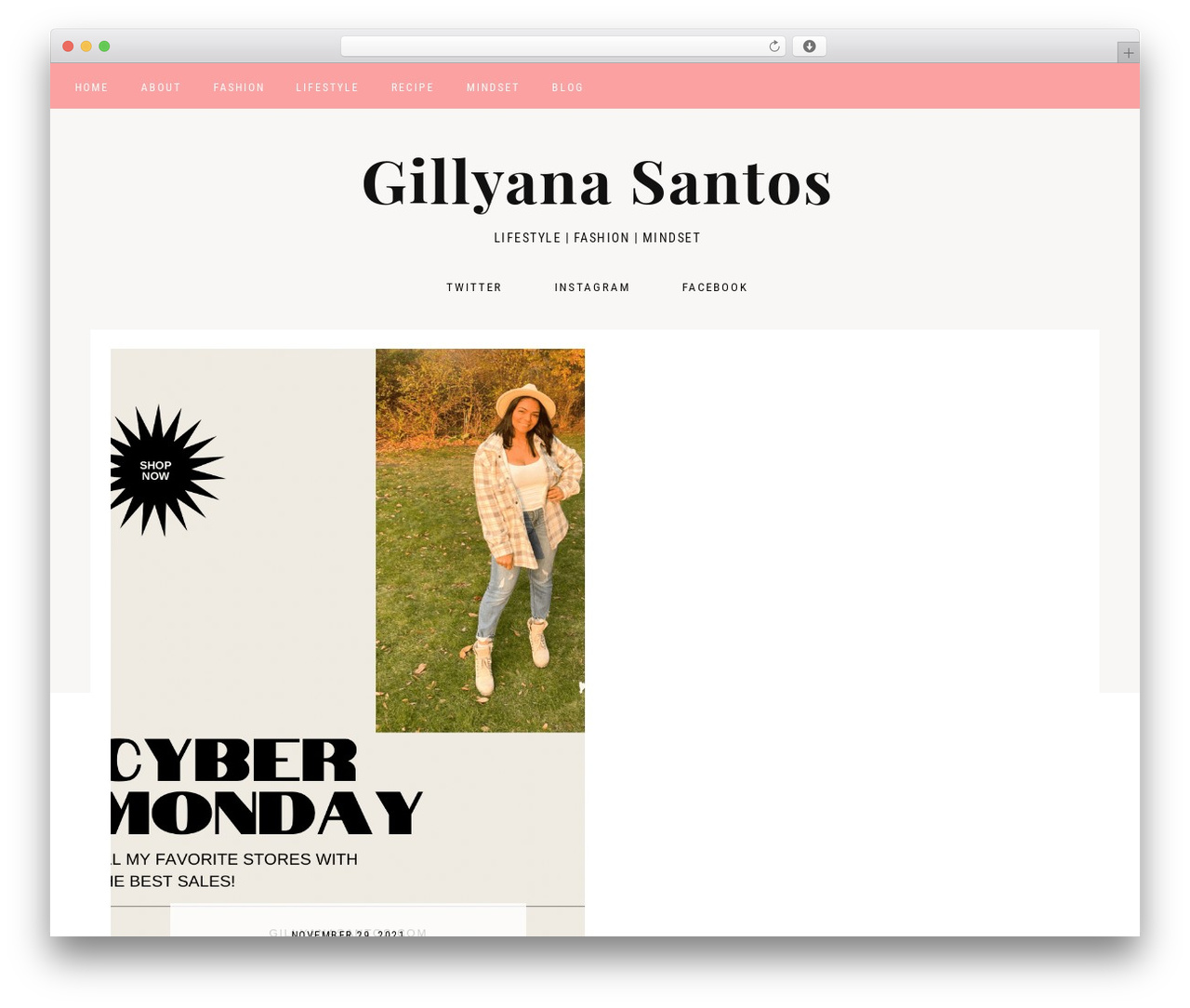 Genesis WordPress theme design - gillyanasantos.com Genesis WordPress theme design - gillyanasantos.com