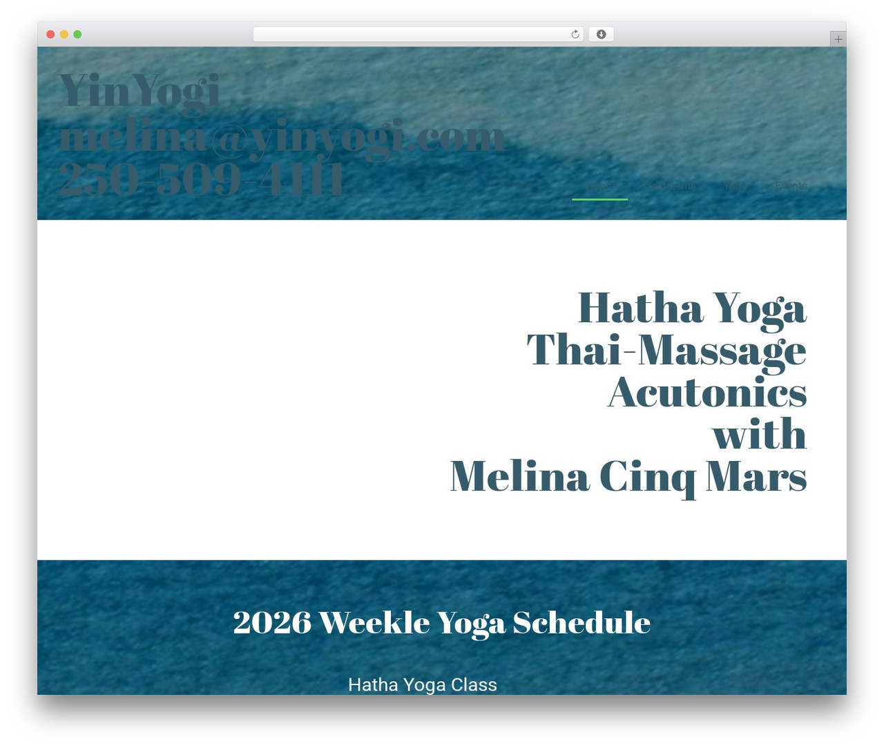 Hello Elementor WordPress theme - yinyogi.com