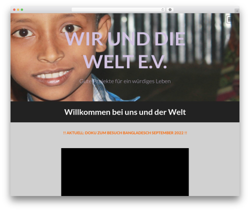 Intergalactic WordPress theme - wir-und-die-welt.de