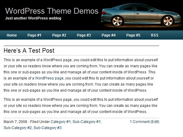Nitrous theme WordPress