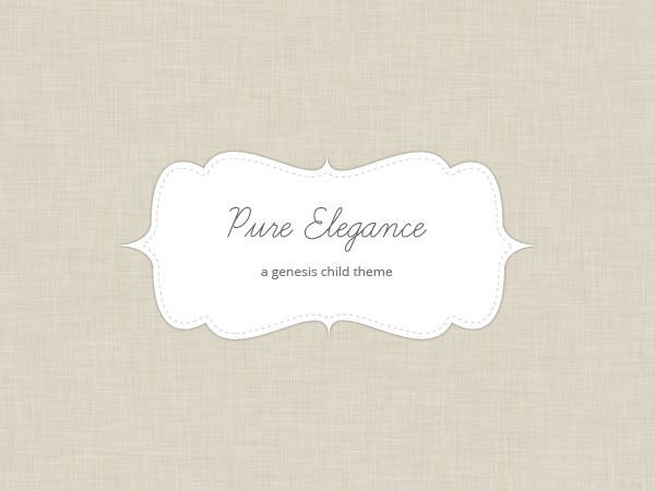 Pure Elegance Theme WordPress theme by Oh, Hello Designs
