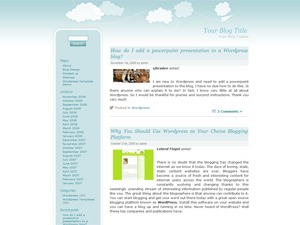 Pure WordPress theme Pure WordPress theme