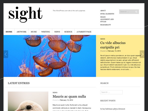Sight - WordPress.com WordPress blog theme by WPShower