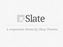 Slate WordPress Theme WordPress theme by Mike McAlister
