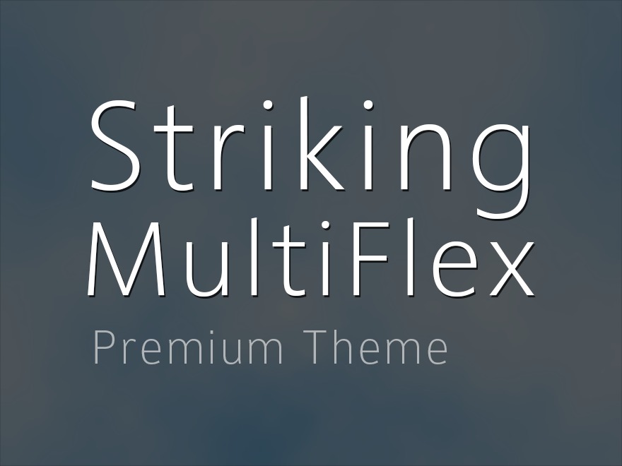 Striking MultiFlex Child Theme WordPress ecommerce theme