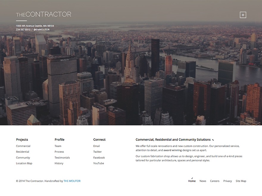 The Contractor WordPress theme The Contractor WordPress theme