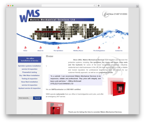 Theme WordPress Busy Bee - watersms.co.uk