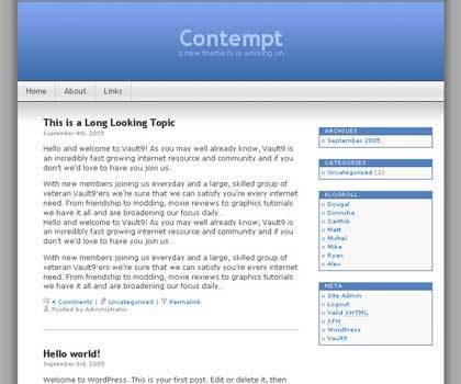 Theme WordPress Contempt