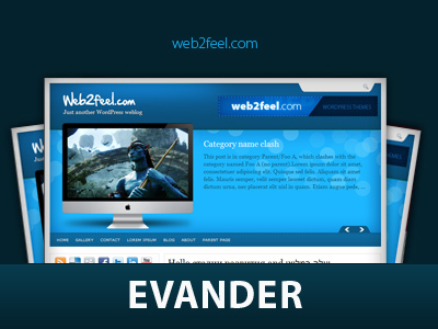 Theme WordPress Evander by Jinsona