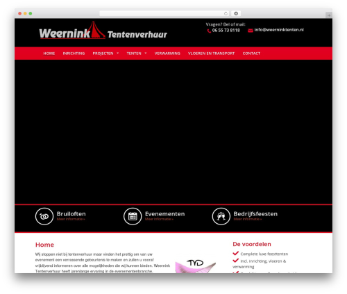 Theme WordPress required+ Foundation - weerninktenten.nl