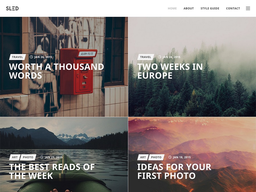 Theme WordPress SLED by ThemeRain
