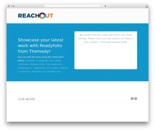 Thesis top WordPress theme - wegetthecloud.com