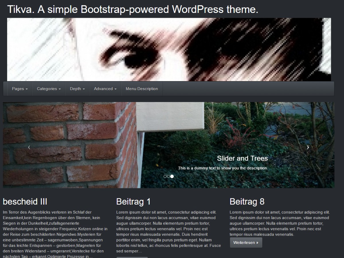 Tikva template WordPress free