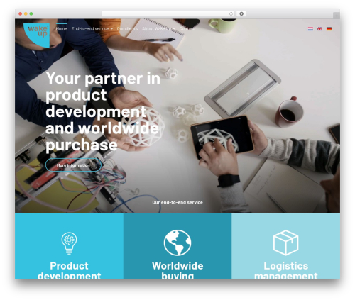 Wake Up WordPress theme - wake.nl