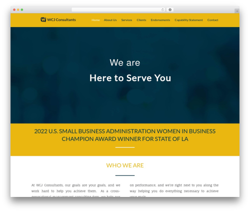 WCJ-Theme WordPress theme design - wcjconsultants.com