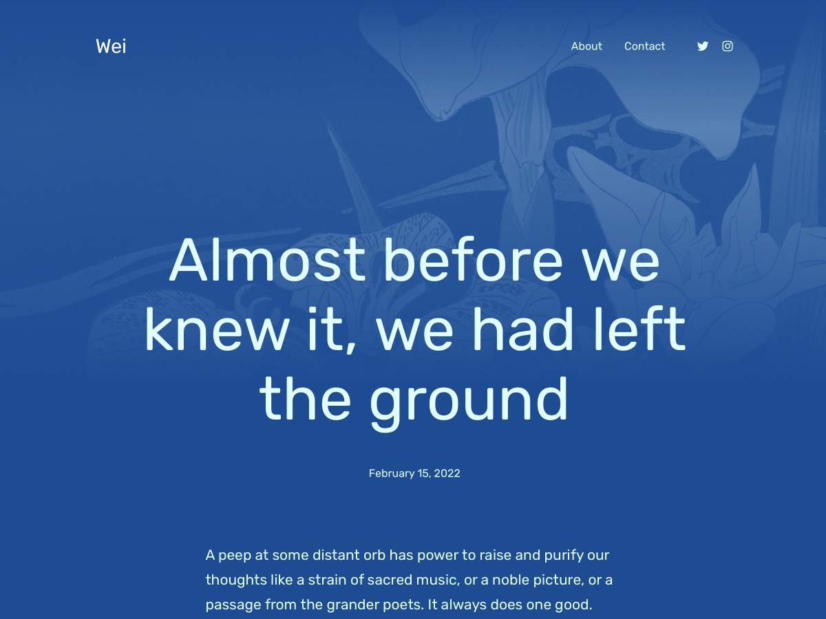 WEI theme WordPress by RichTabor.com