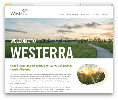 Westerra theme WordPress - westerraregina.ca