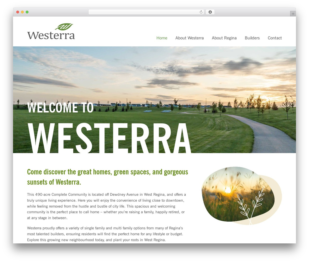 Westerra theme WordPress - westerraregina.ca