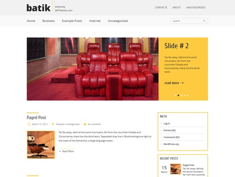 WordPress theme Batik