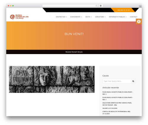 WordPress theme Museum Premium Wordpress Theme - mdj-calarasi.ro