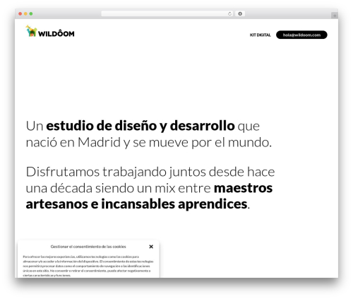 WordPress theme WILDÔOM - wildoom.com