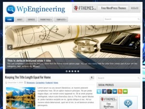 WpEngineering WordPress blog theme by FThemes