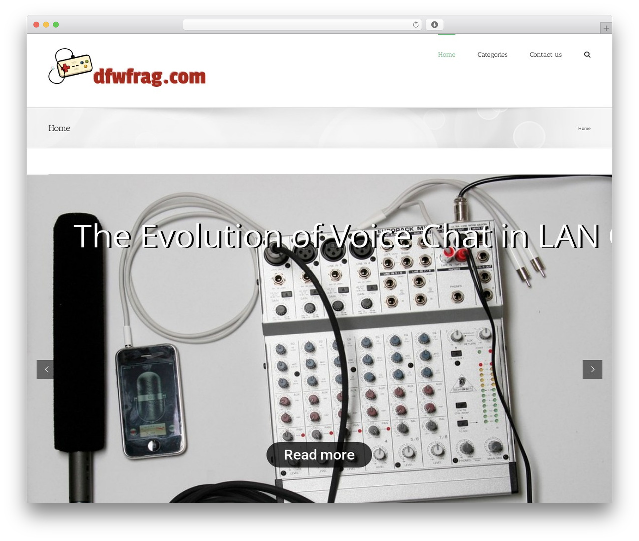 Avada theme WordPress - dfwfrag.com