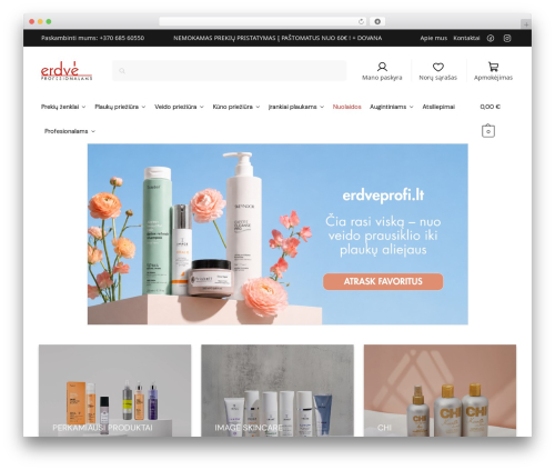 Omnisend WordPress plugin - erdveprofi.lt