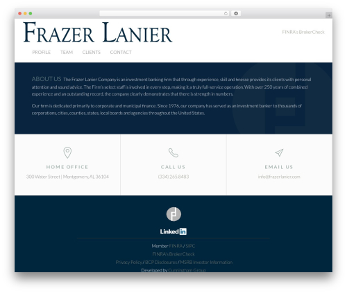 choco WordPress theme - frazerlanier.com