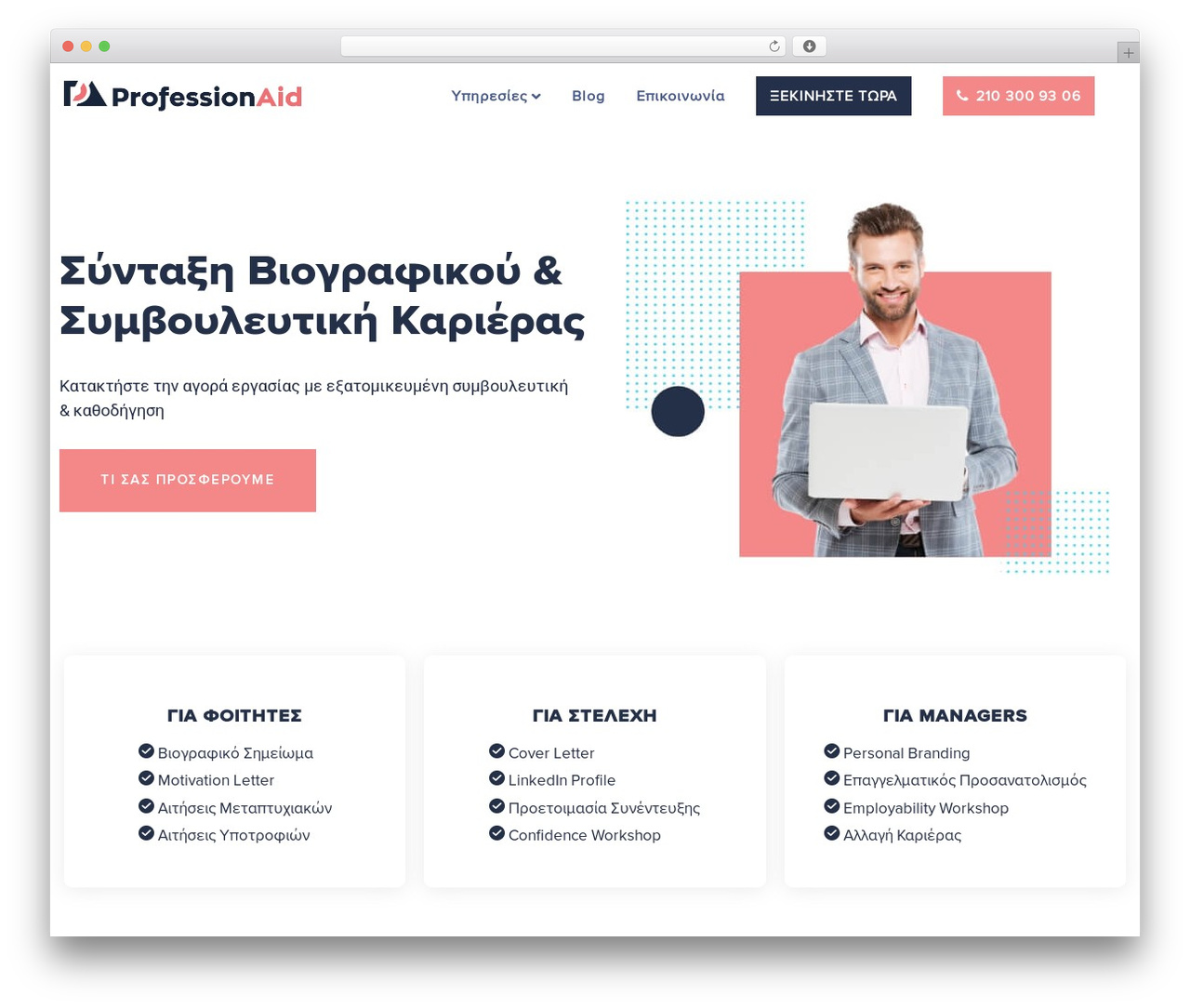 Consultio WordPress theme - professionaid.com