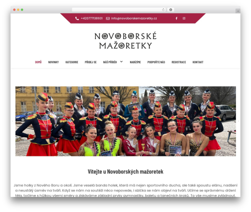 Dancing Star WordPress theme - novoborskemazoretky.cz
