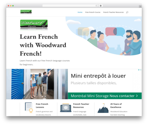 Divi WordPress theme design - woodwardfrench.com