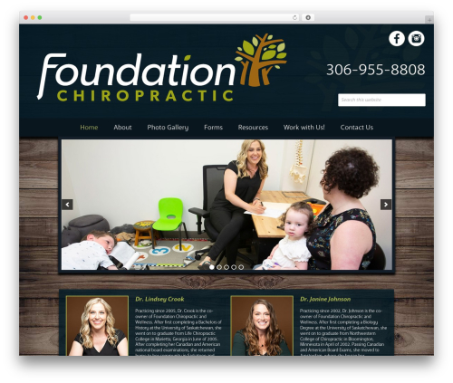 foundation WordPress theme - foundationchiropractic.ca
