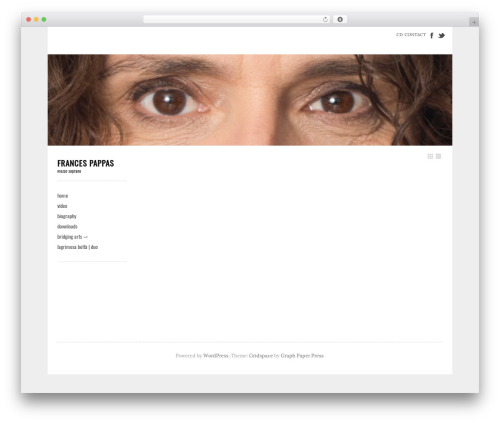 Gridspace premium WordPress theme - frances-pappas.com