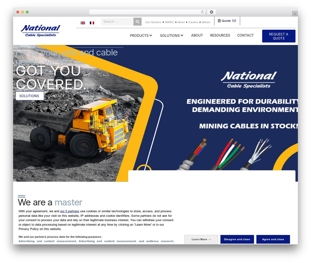 Hello Elementor WordPress theme - nationalcablespecialists.ca