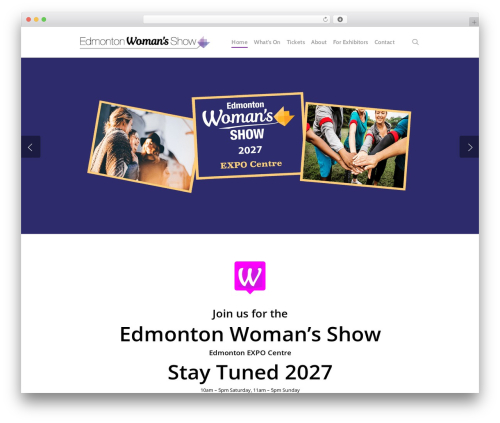 Salient WordPress website theme - womanshow.com