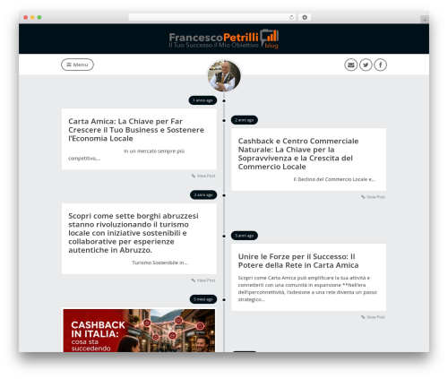 Scopic WordPress theme - francescopetrilli.com