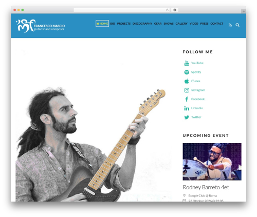 Themify Music theme WordPress - francescomascio.com