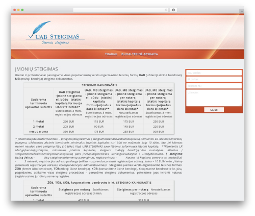 uabsteigimo.lt theme WordPress - uabsteigimo.lt
